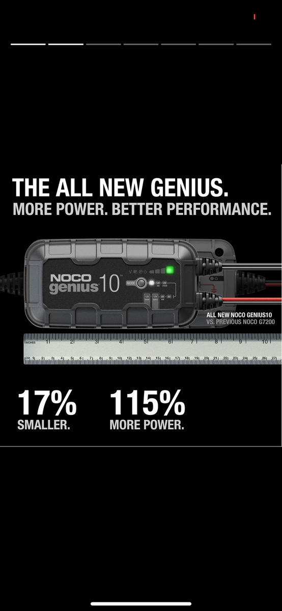 NOCO GENIUS10, 10-Amp Fully-Automatic Smart Charger – Backwood lithium  batteries