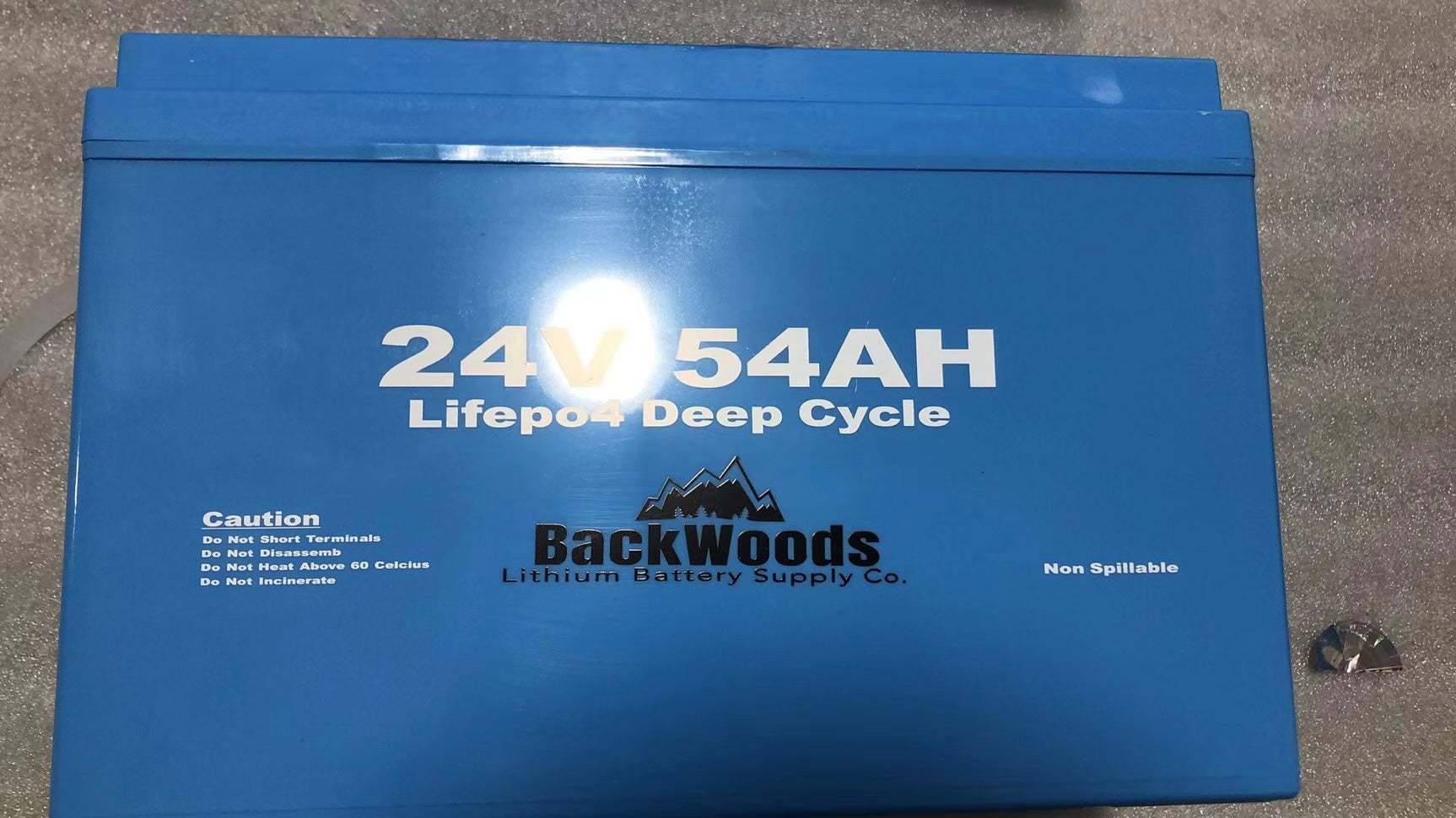 Backwoods 24V 54AH Deep Cycle LIFEPO4 Single Battery